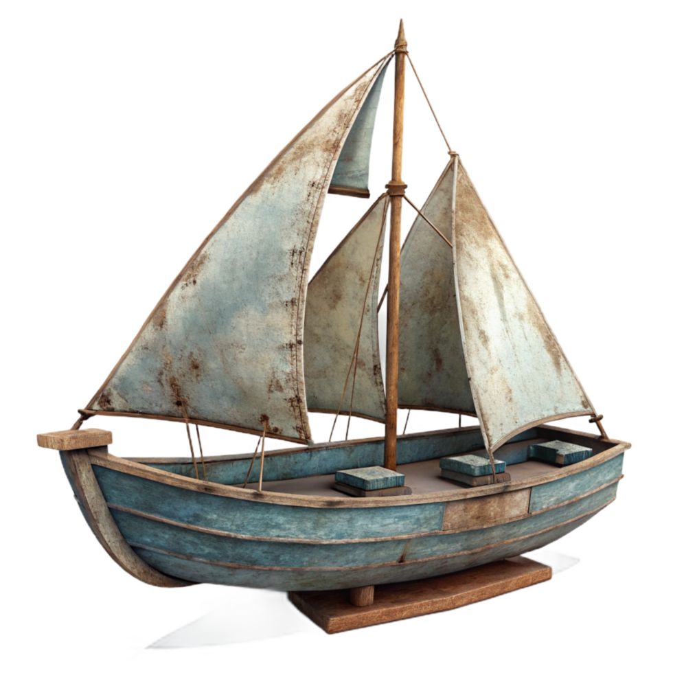 beautiful contemporary Sailboat Mast and Sails Full View Cutout professional png