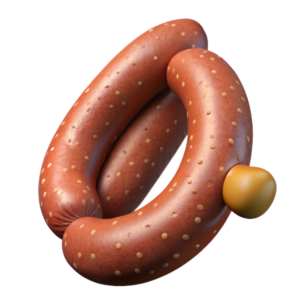 wonderful abstract Sausage Links Isolated genuine png