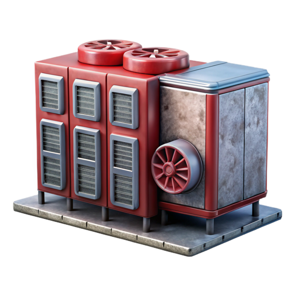 magnificent classic Server Room with Redundant Cooling Systems Transparent Background exclusive png