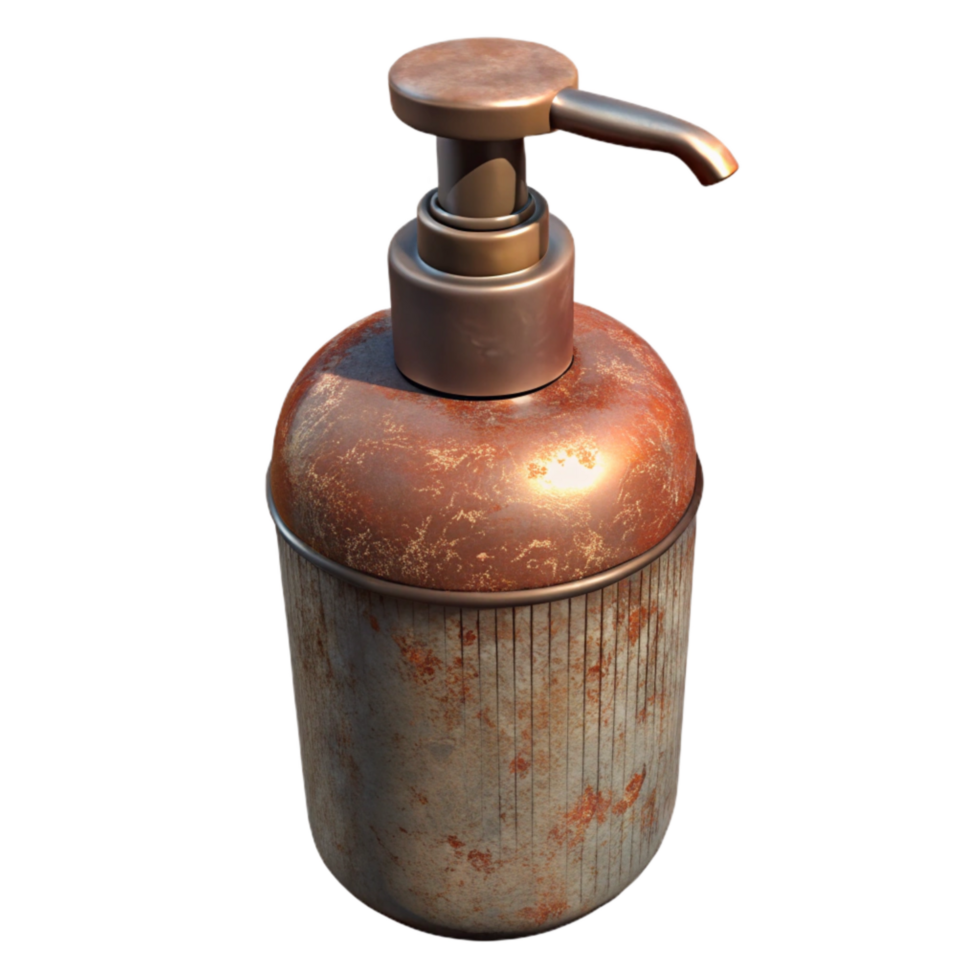 wonderful artistic Shampoo Bottle with Pump Dispenser Isolated detailed png