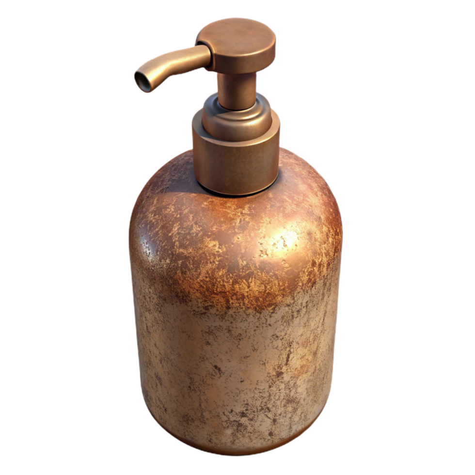 elegant modern Shampoo Bottle with Pump Dispenser Isolated original png