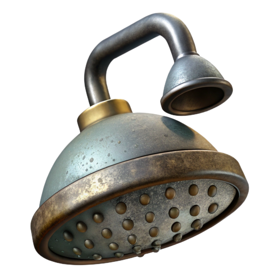 elegant minimalist Shower Head Rainfall Style Isolated Element detailed png