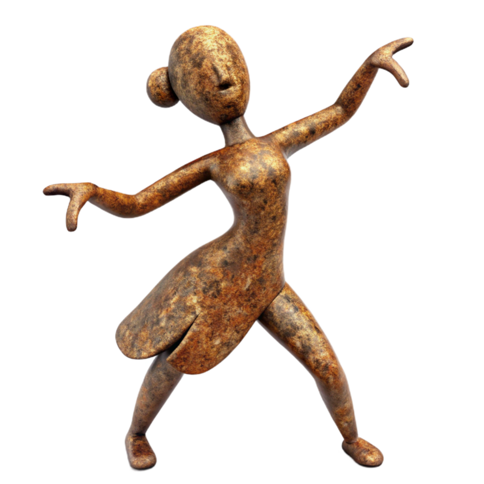 wonderful rustic Silhouette of a Dancing Figure Cutout exclusive png