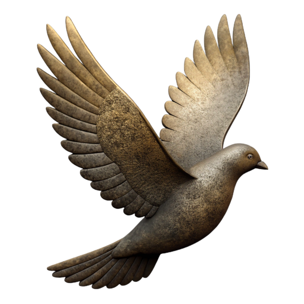 impressive minimalist Silhouette of a Flying Bird with Spread Wings Cutout exclusive png