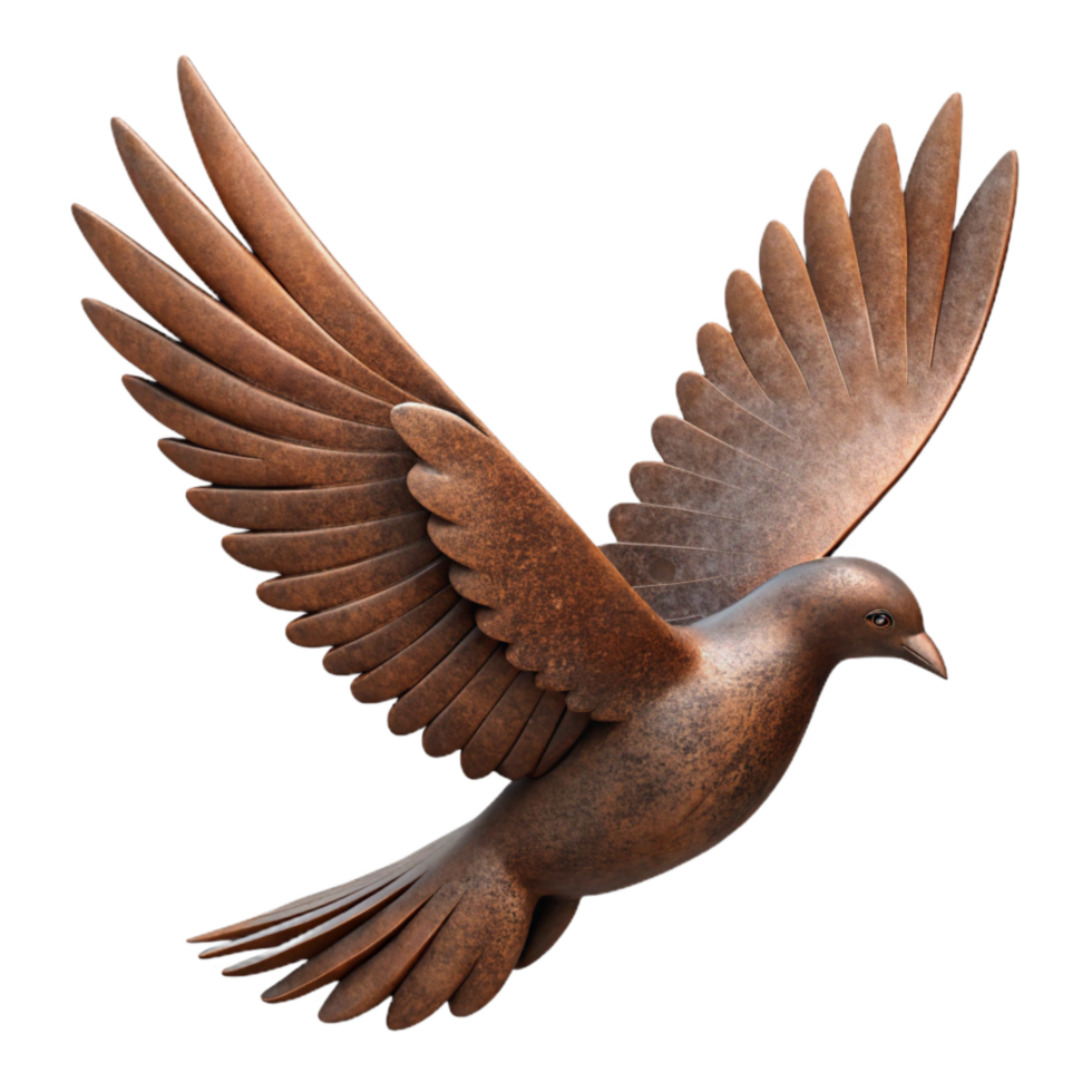 extraordinary abstract Silhouette of a Flying Bird with Spread Wings Cutout detailed png
