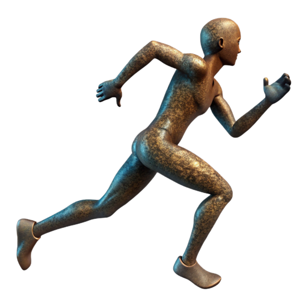 extraordinary traditional Silhouette Runner Sprinter Isolated Element authentic png