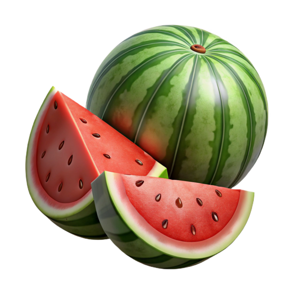 magnificent artistic Sliced Watermelon Triangle Transparent Background high resolution png