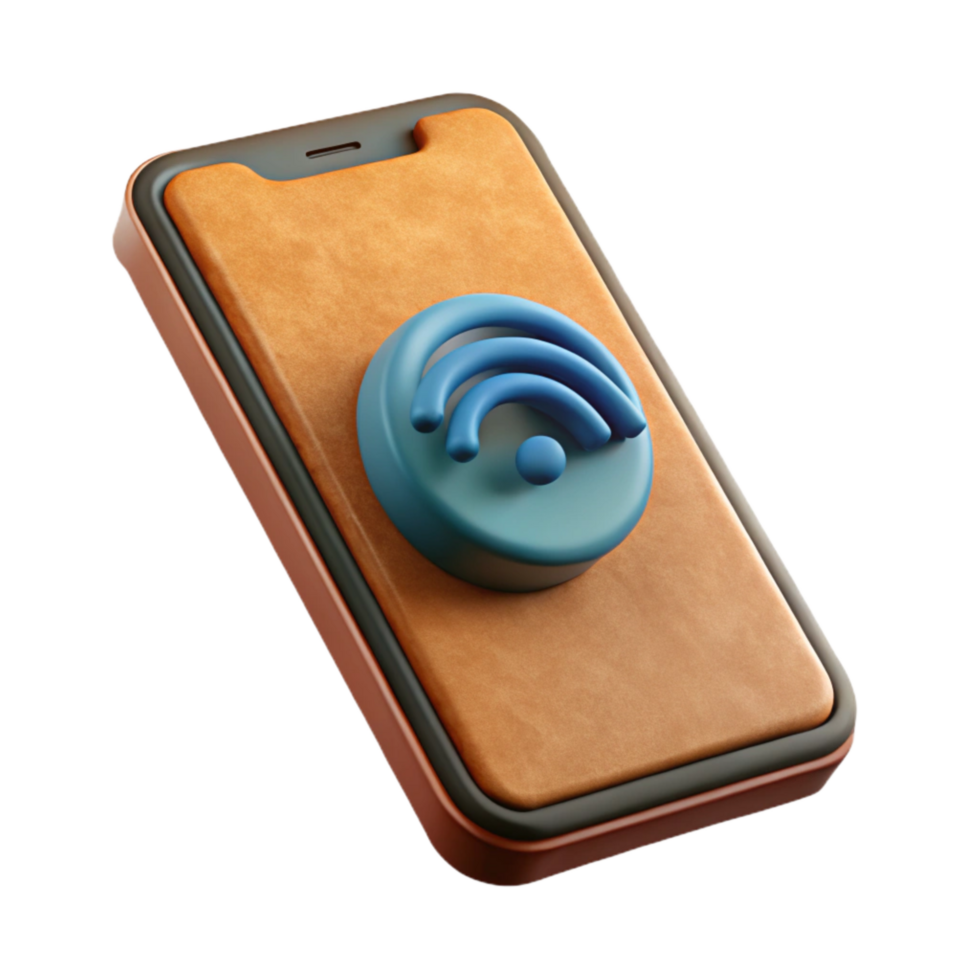 stunning artistic Smartphone with Wireless Charging Capability Transparent Background high resolution png