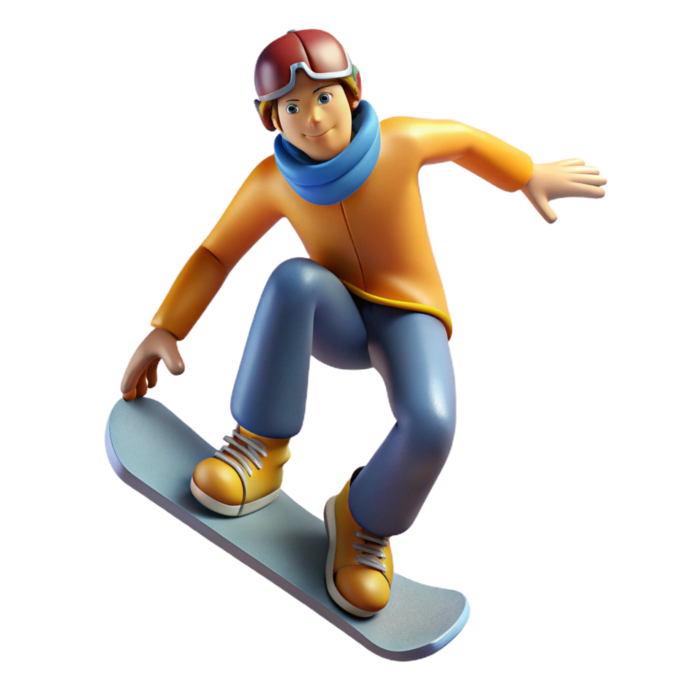 beautiful classic Snowboarder Jumping Trick Cutout professional png