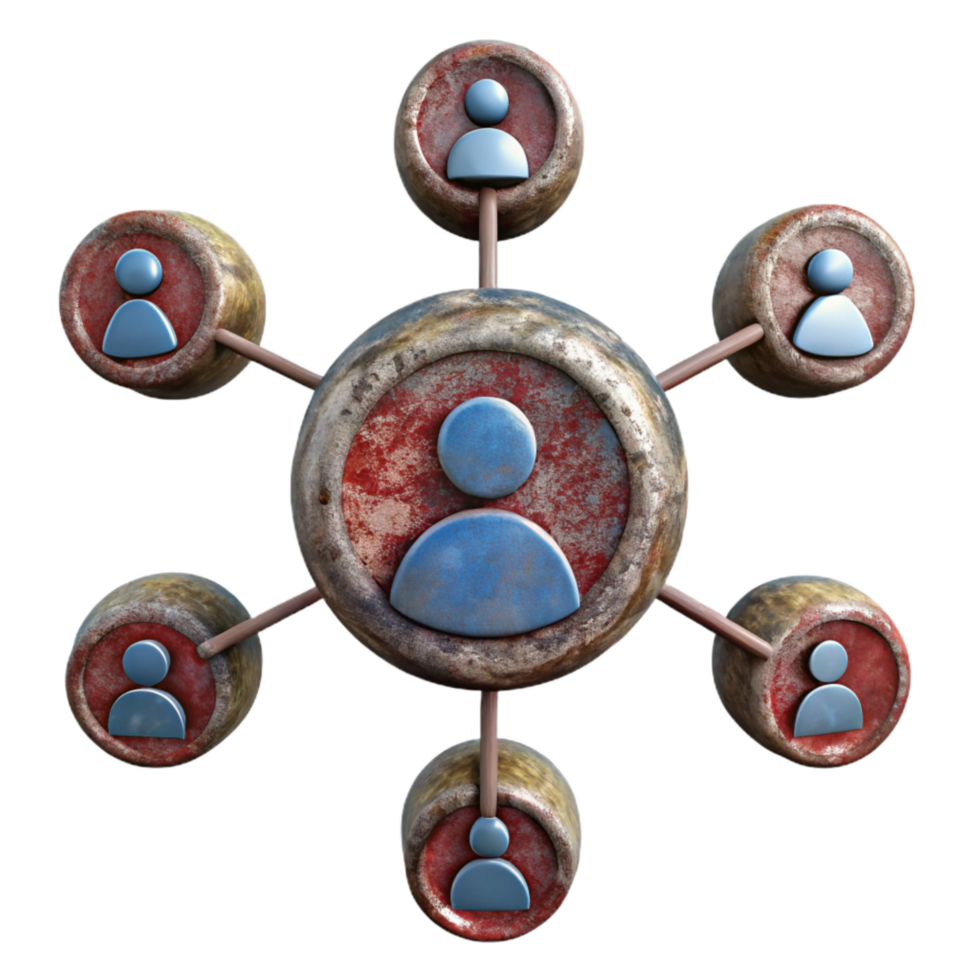wonderful artistic Social Media Network Connections Cutout with Transparency high quality png