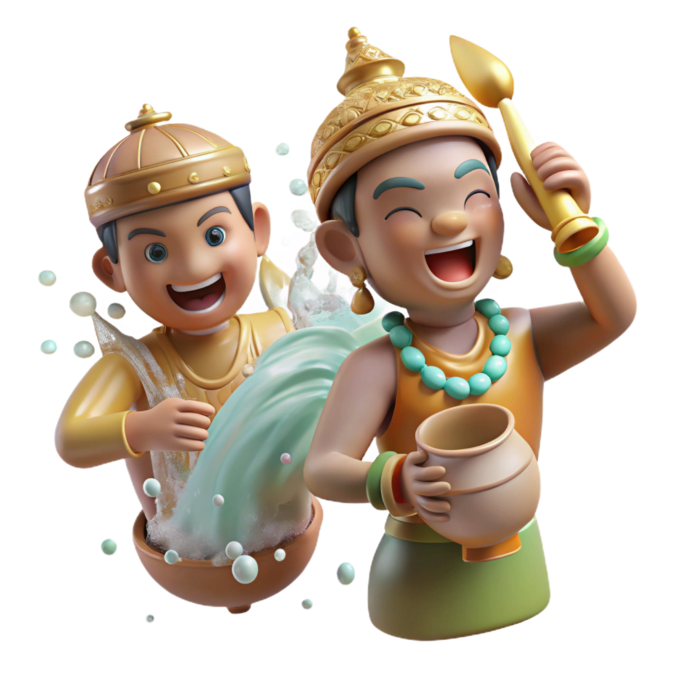 elegant contemporary Songkran Water Festival Splashing Water Transparent exclusive png