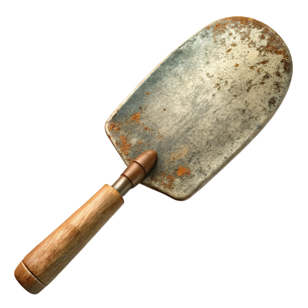 serene traditional Spatula Isolated with Wooden Handle 4K png
