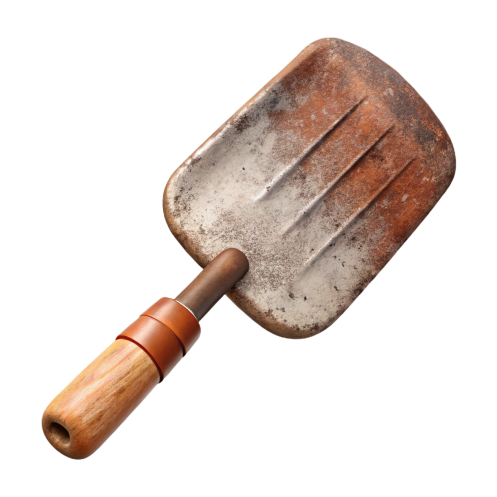 stunning abstract Spatula Isolated with Wooden Handle high resolution png