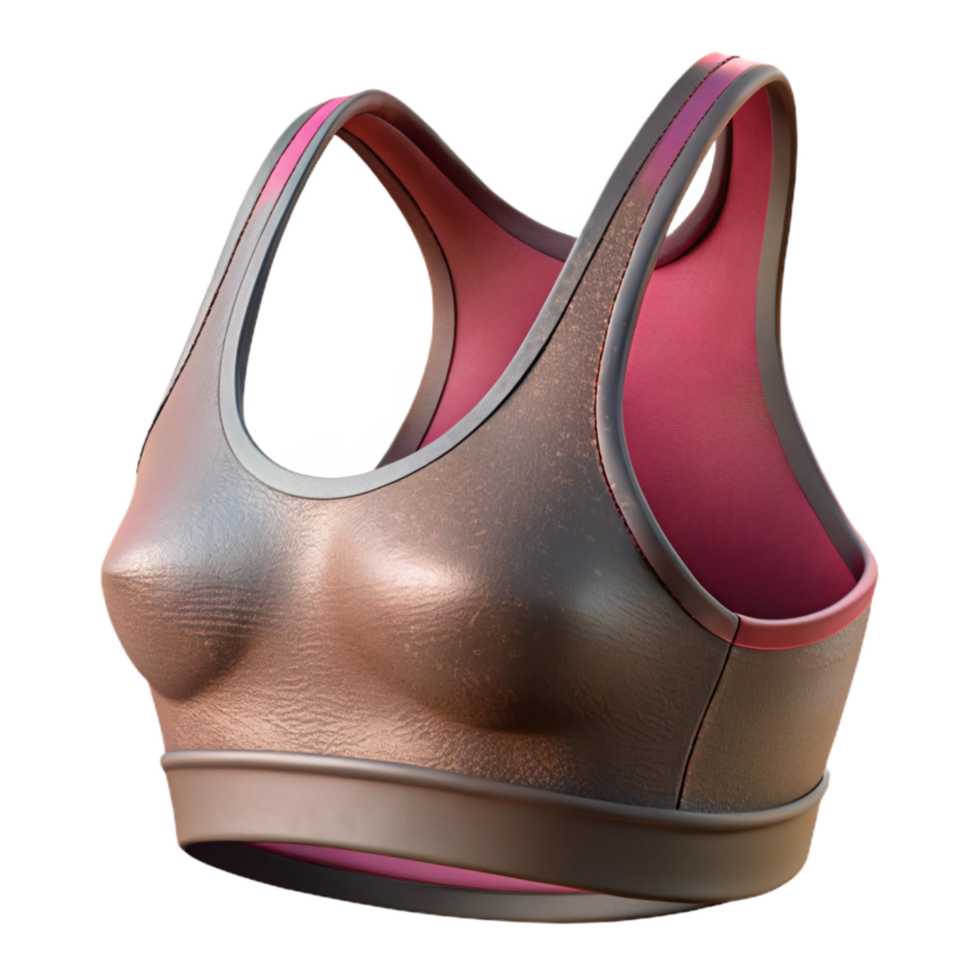 elegant modern Sports Bra with Racerback Design Cutout high resolution png