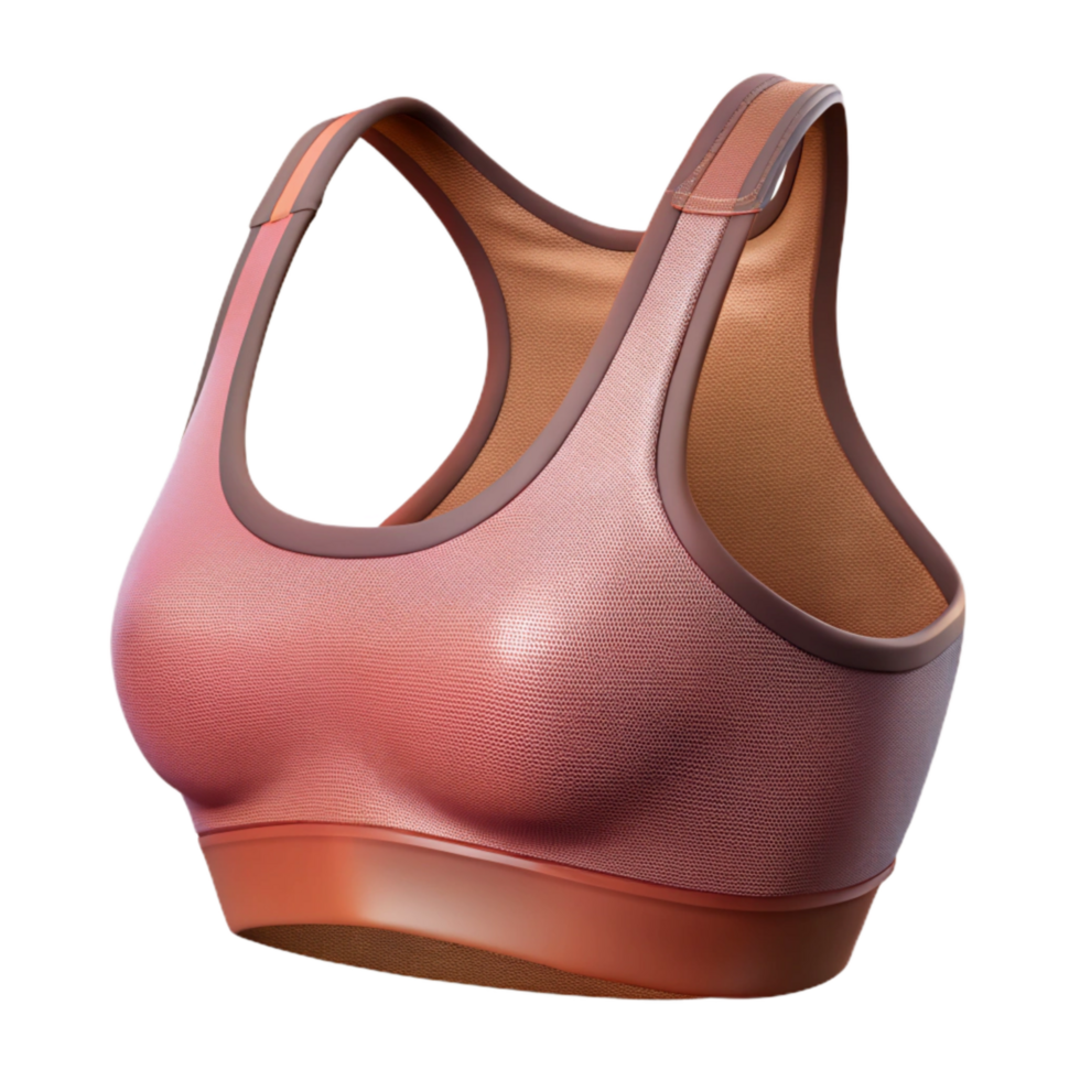 magnificent creative Sports Bra with Racerback Design Cutout high resolution png