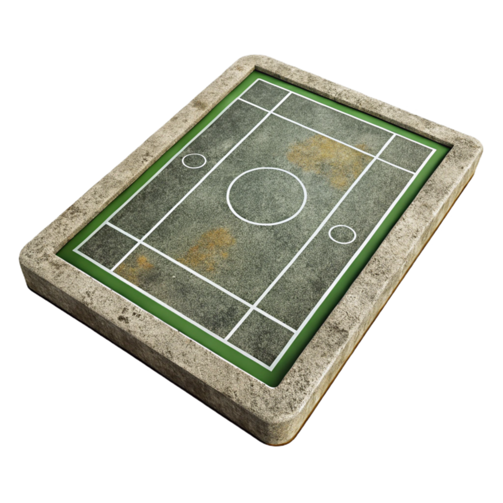 serene abstract Sports Field Lines White Chalk Isolated premium png
