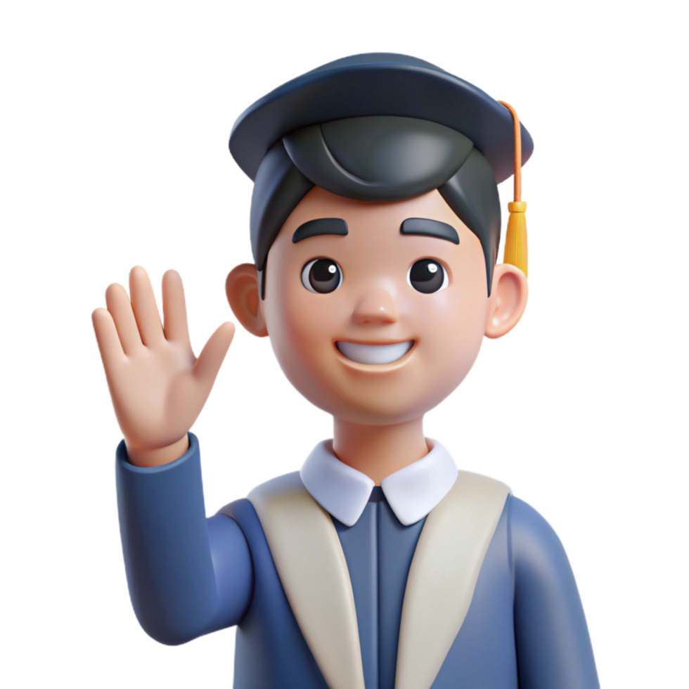 extraordinary rustic Student Raising Hand in Class Front View Transparent 4K png