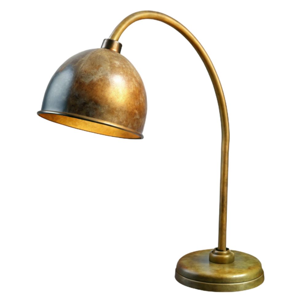 serene vintage Stylish Floor Lamp Arched Design Isolated Element premium png