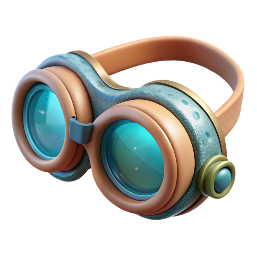 magnificent contemporary Swimming Goggles Underwater View Transparent Background premium png