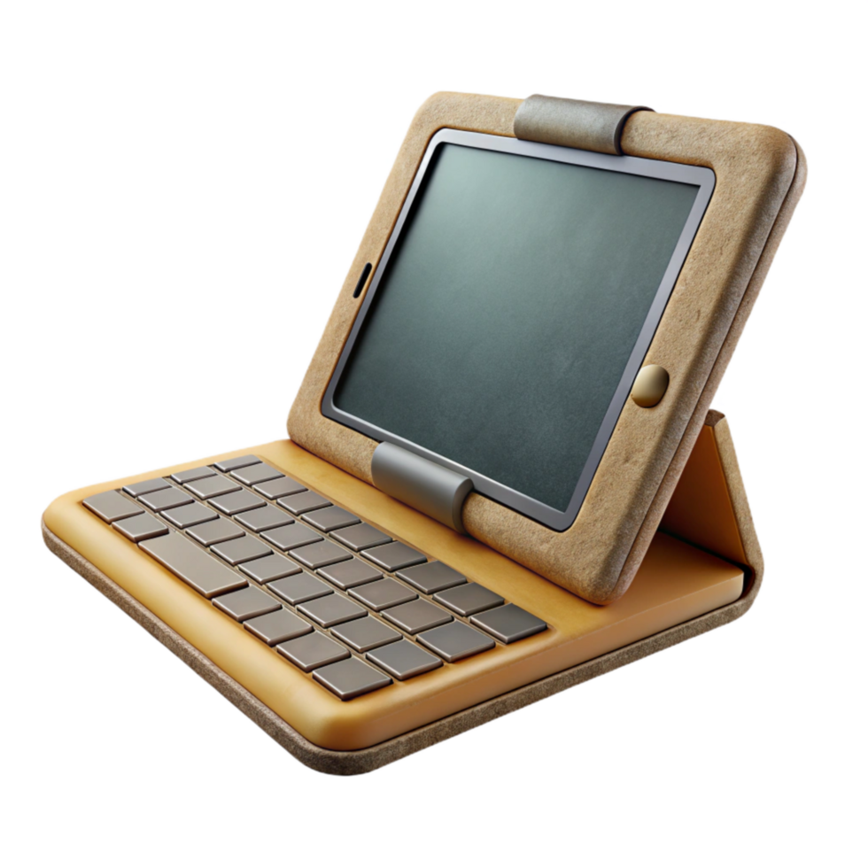 beautiful creative Tablet Computer with Detachable Keyboard Cutout exclusive png