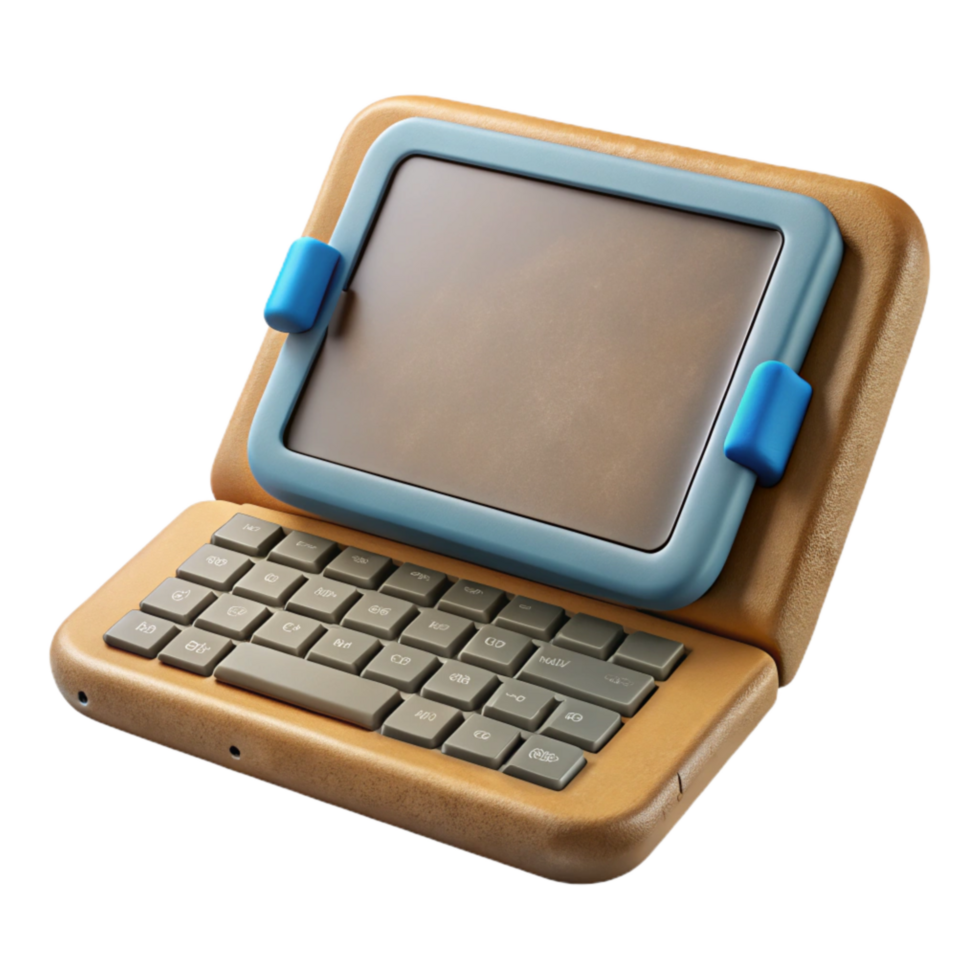 serene creative Tablet Computer with Detachable Keyboard Cutout premium png