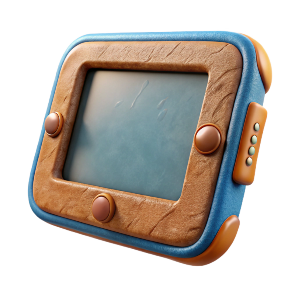 stunning traditional Tablet Computer with Kids Friendly Features Isolated detailed png