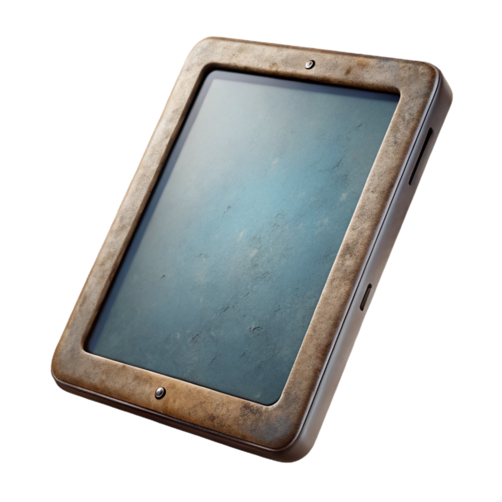 beautiful rustic Tablet Computer with High Resolution Display Transparent Background premium png
