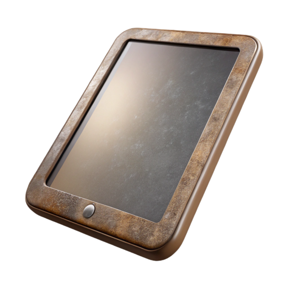 impressive vintage Tablet Computer with Slim Design Transparent Background genuine png