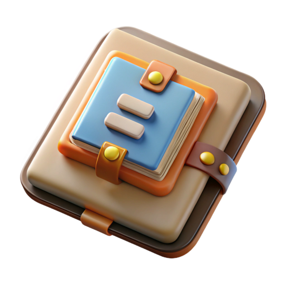 impressive minimalist Tablet with Digital Textbook Cutout with Interactive Elements exclusive png