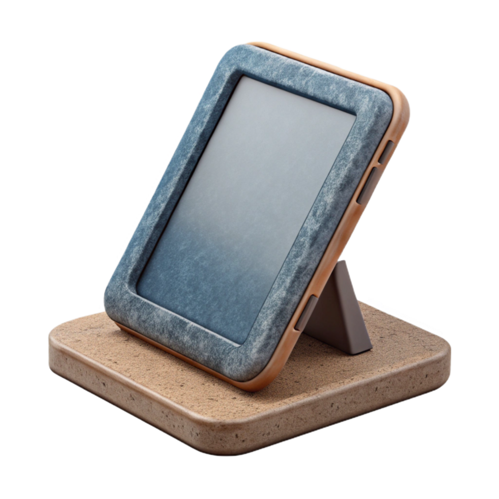 stunning abstract Tablet with Stand Top View on Transparent Background genuine png