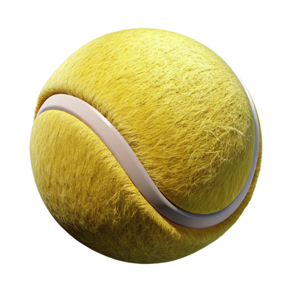 stunning contemporary Tennis Ball Yellow Fuzzy Cutout high quality png