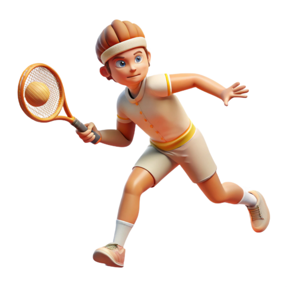 serene rustic Tennis Player Serving Ball Transparent Element high resolution png