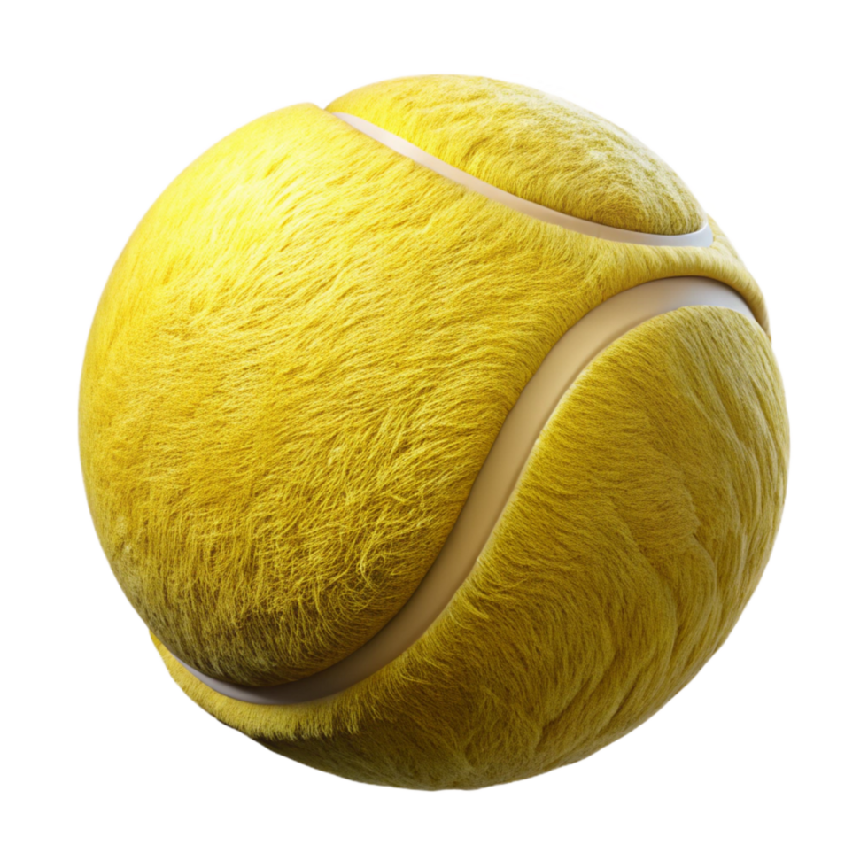 extraordinary artistic Tennis Ball Yellow Fuzzy Cutout genuine png