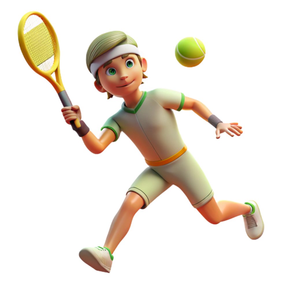 extraordinary modern Tennis Player Serving Ball Transparent Element professional png