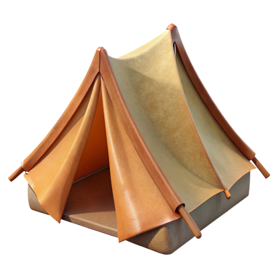 extraordinary abstract Tent Cutout with Transparent Background 4K png