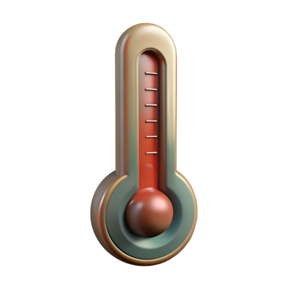 stunning contemporary Thermometer Angled View Transparent Background detailed png