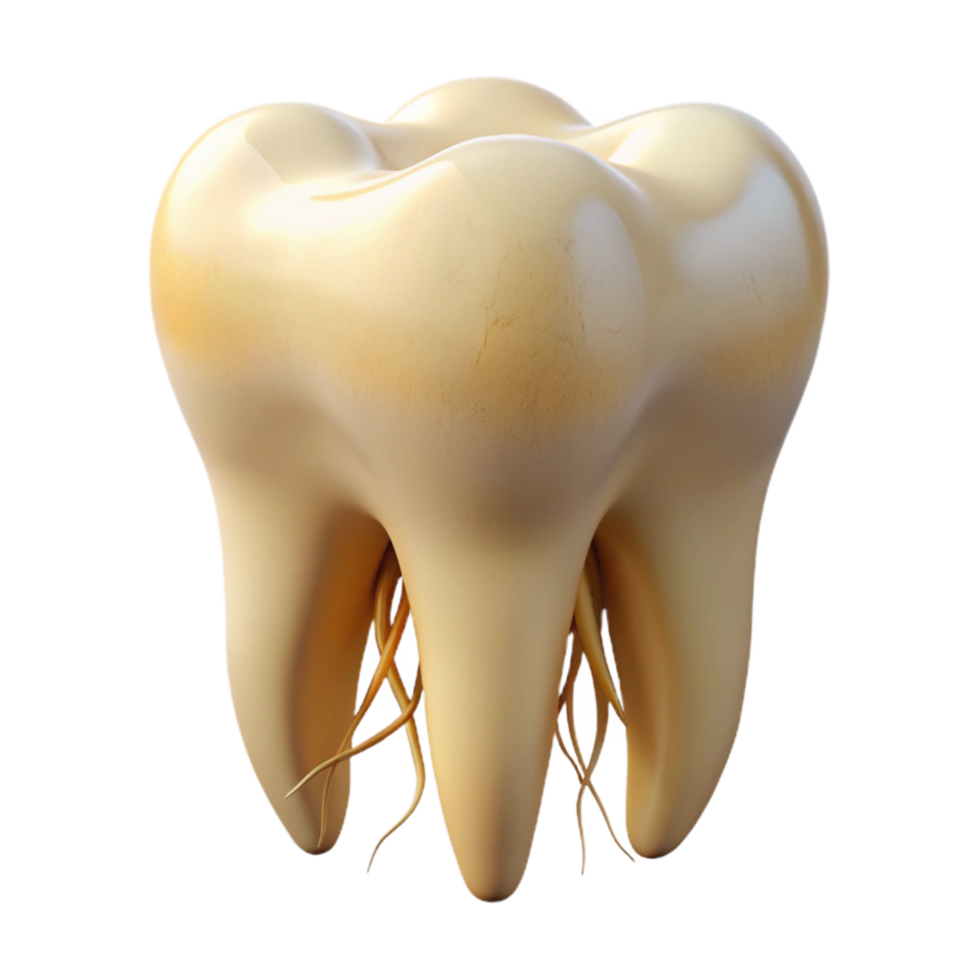 wonderful classic Tooth Model with Roots Transparent detailed png
