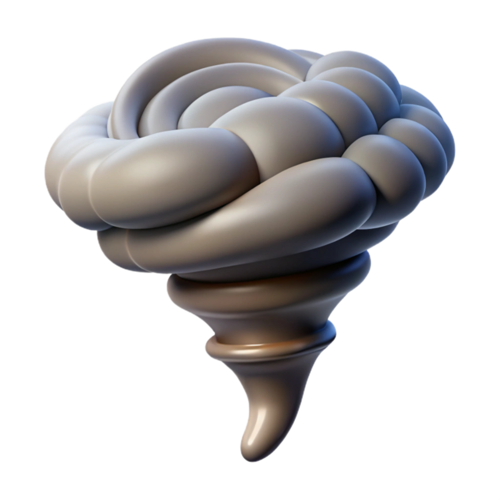 beautiful traditional Tornado Forming in Sky Transparent Background high resolution png