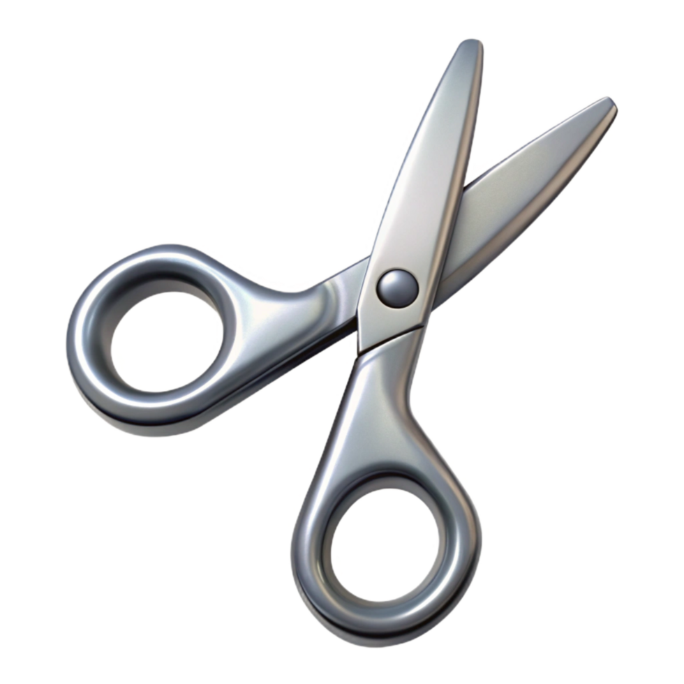 stunning traditional Transparent Background Scissors with Silver Blades exclusive png