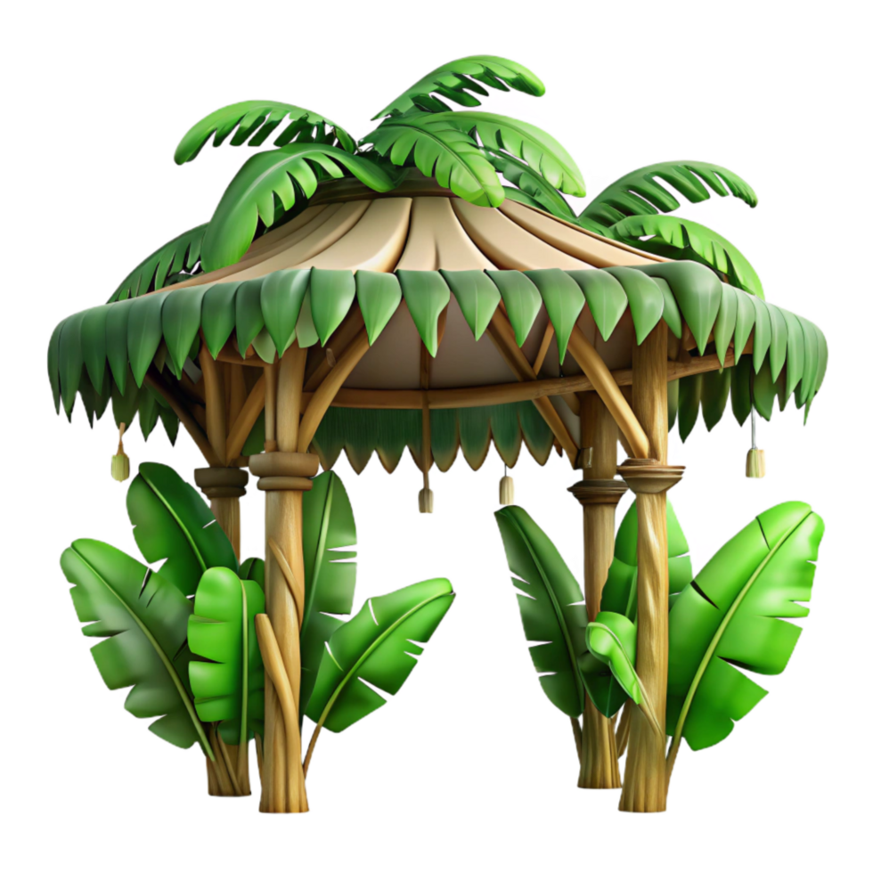 elegant artistic Tropical Rainforest Canopy Transparent Background detailed png