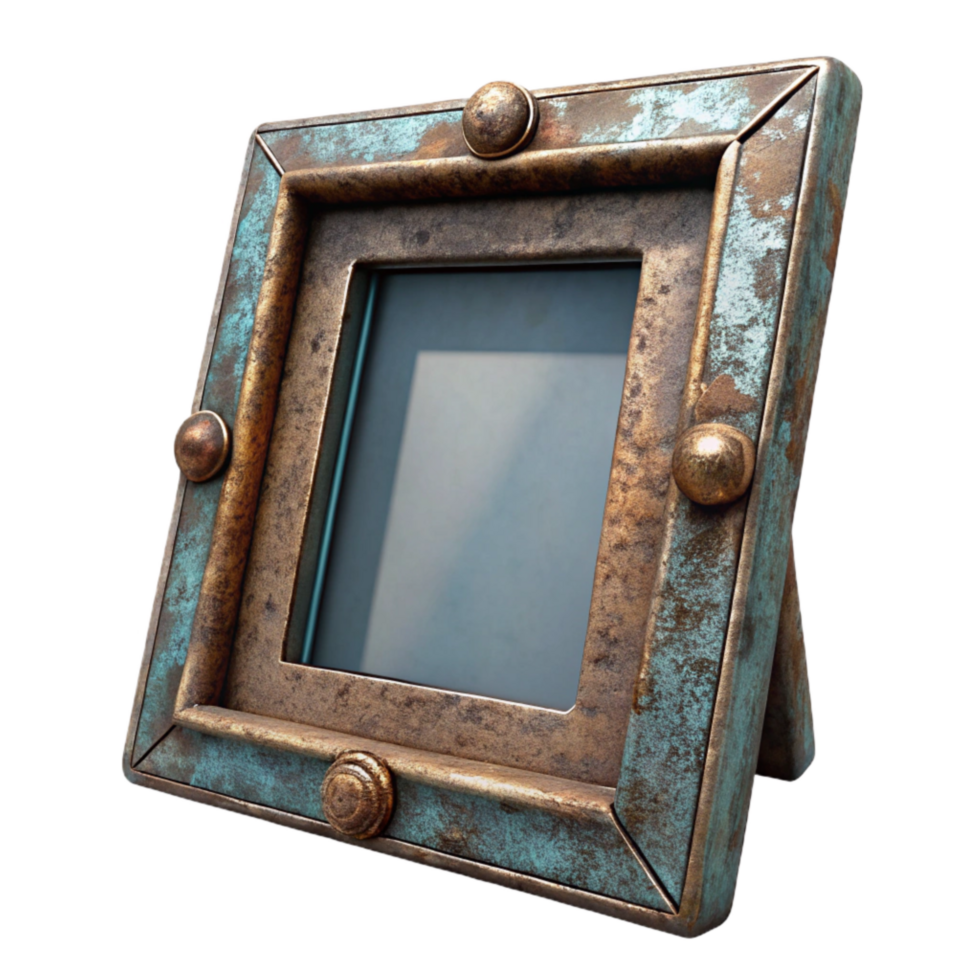 extraordinary traditional Vintage Photo Frame Isolated with Grunge Texture high resolution png