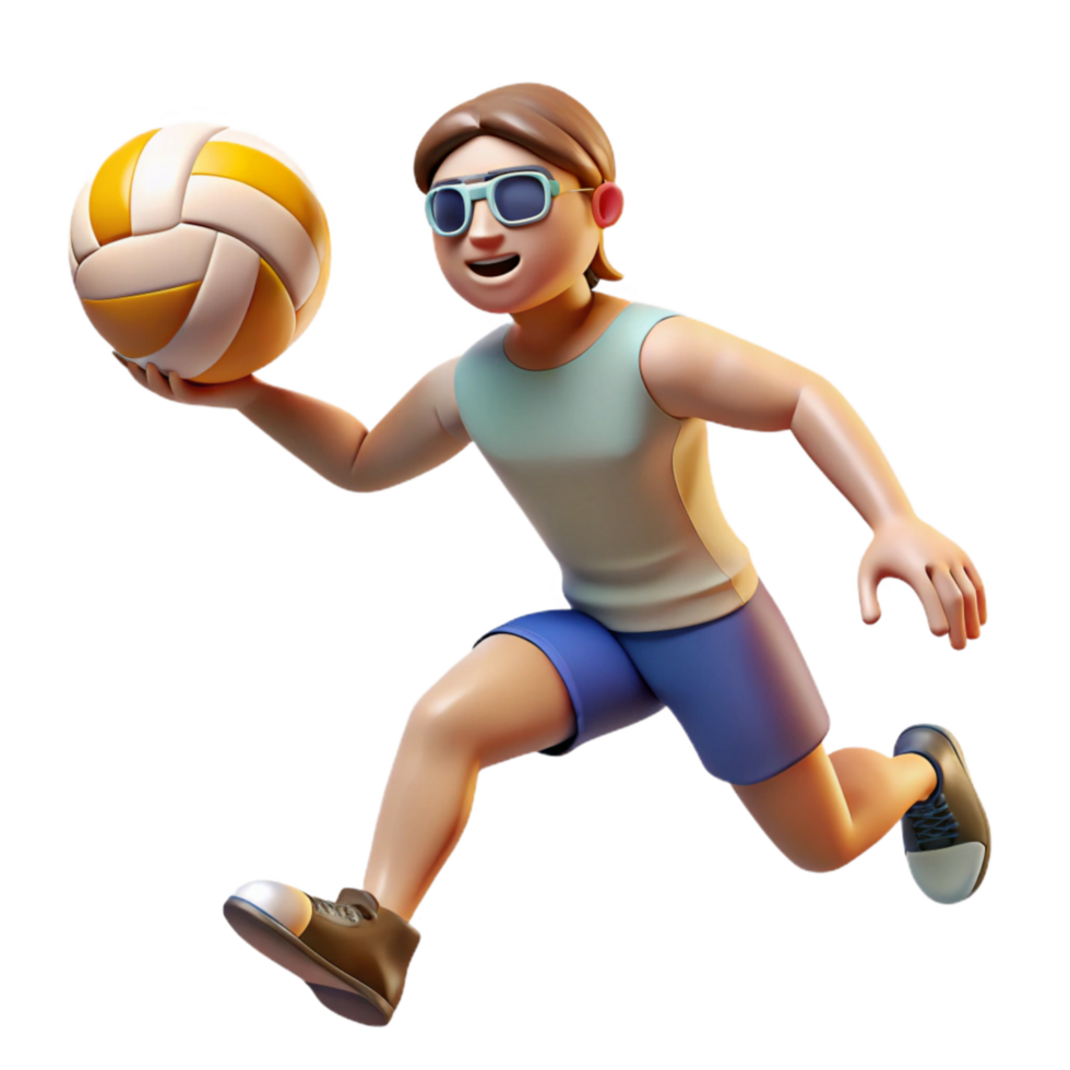 extraordinary classic Volleyball Player Spiking Ball Transparent Background professional png
