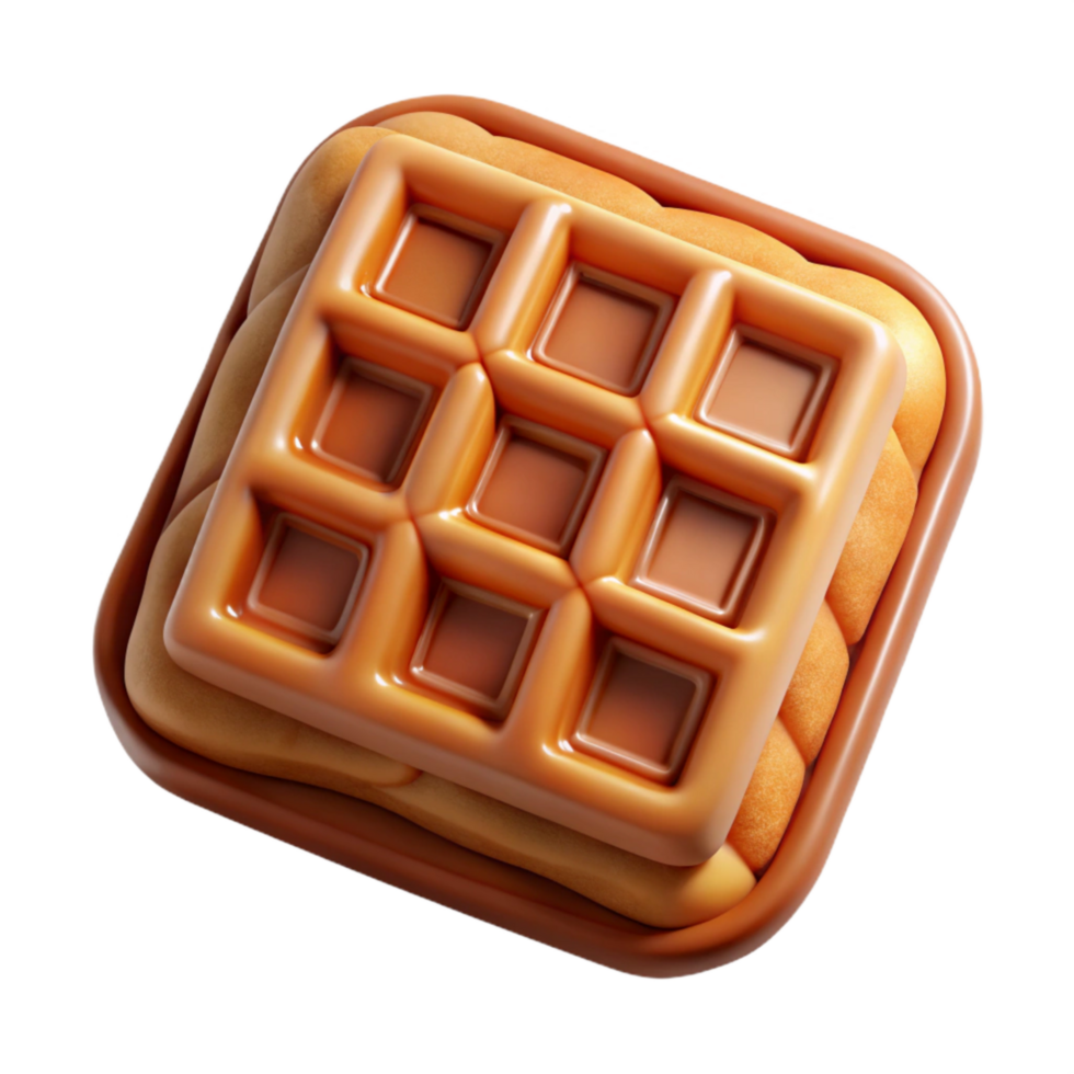 magnificent minimalist Waffle Square Cutout Isolated genuine png
