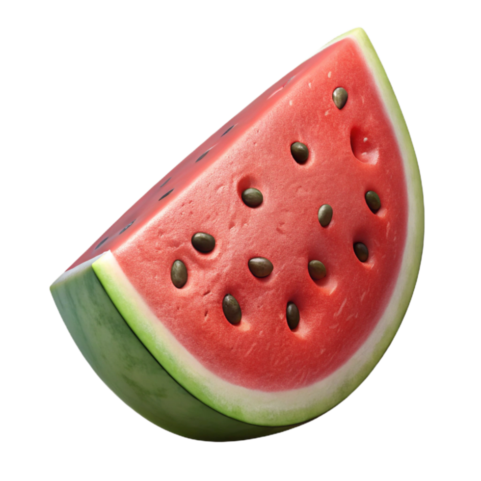 stunning creative Slice of Watermelon with Seeds Isolated Element high quality png