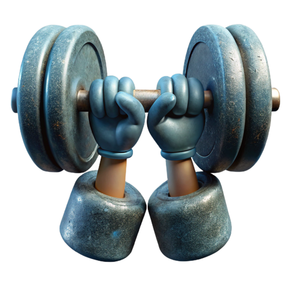 magnificent abstract Weightlifter Chalked Hands Close Up Transparent Background genuine png