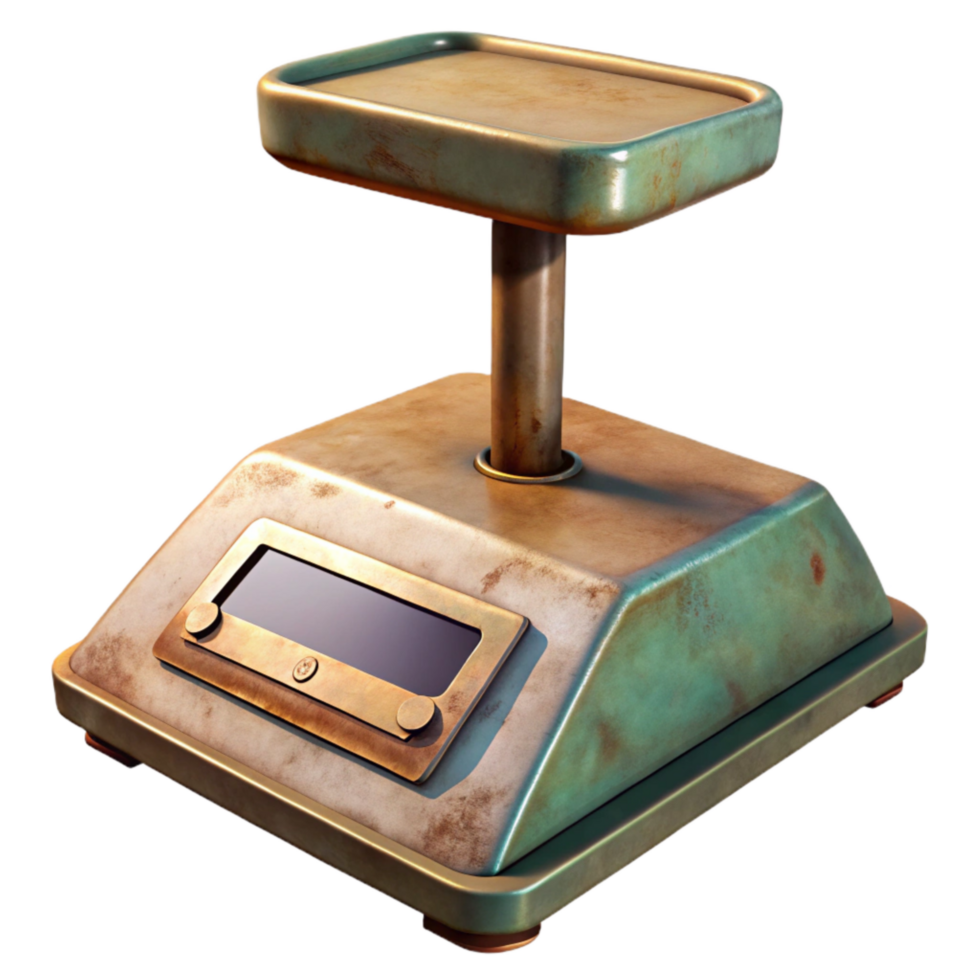 serene classic Weight Scale Digital Display Isolated premium png