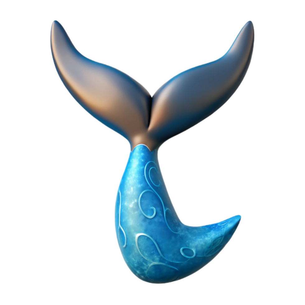 extraordinary rustic Whale Tail Cutout with Blue Water genuine png