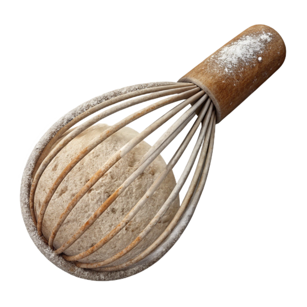 dramatic rustic Whisk Cutout with Flour Dust professional png