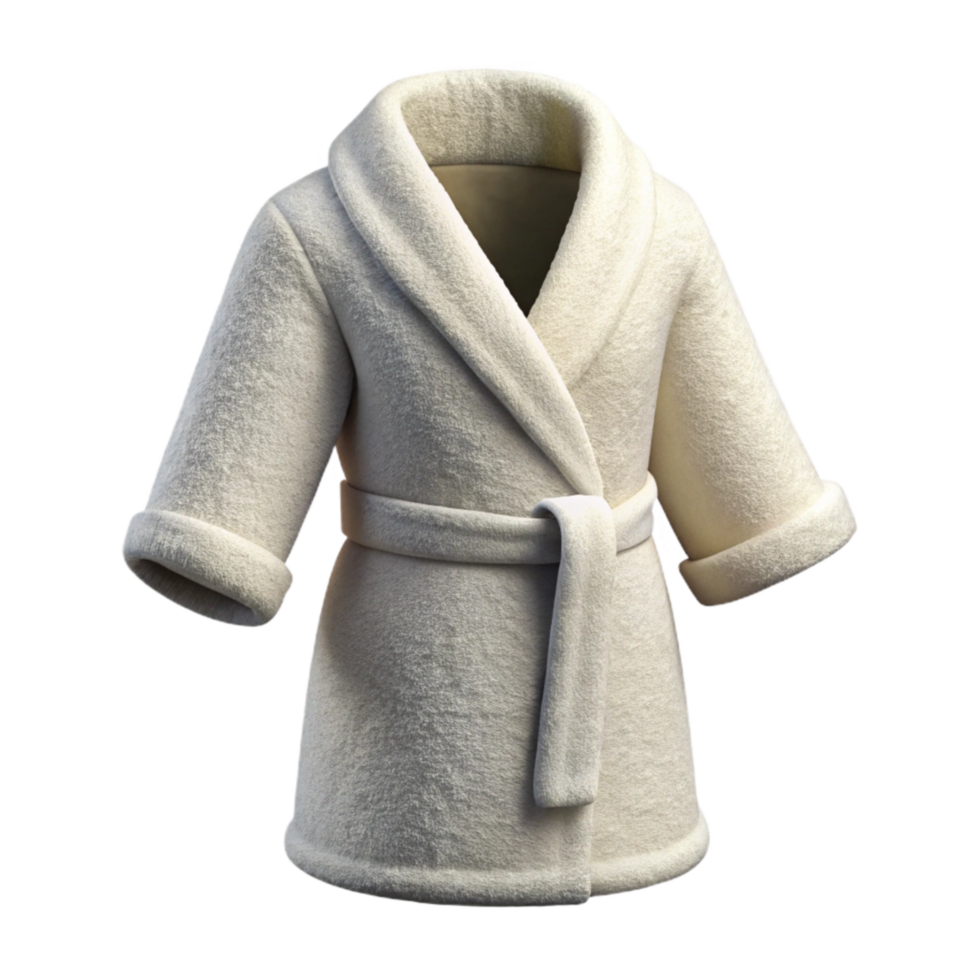 extraordinary rustic White Bathrobe Terry Cloth Isolated high resolution png