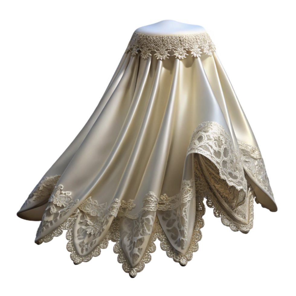 impressive traditional White Wedding Veil Cutout with Lace Detail exclusive png